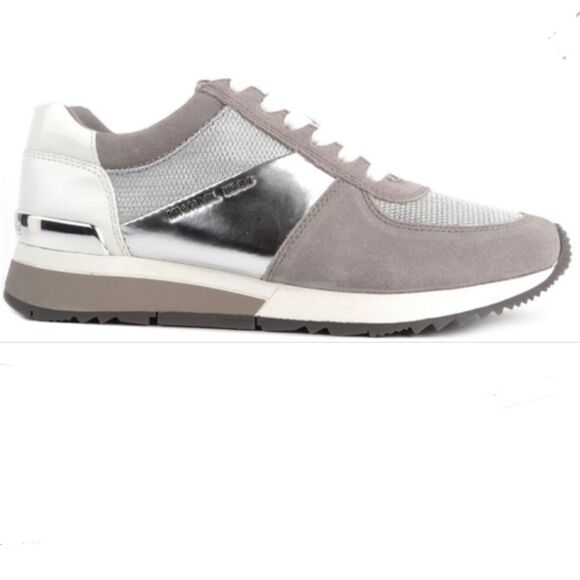 Michael Kors Allie Trainers Retro Sneakers 7M - Picture 1 of 16